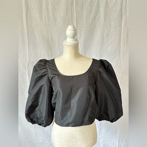 Levi’s Puff Sleeve Top Black